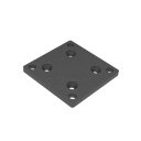Aluminium Ankerplatte für Pfosten 80x80 R7016
